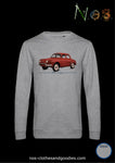 classic red Renault Dauphine sweatshirt 1961