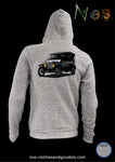 sweat zip capuche unisex Ford T Touting jaune