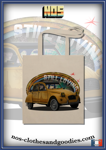 tote bag Citroën 2cv jaune Paris