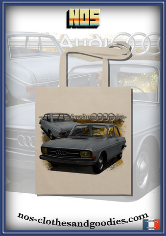 Audi 60 L blue gray tote bag