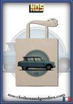 tote bag Citroën Ami 6 bleue "profil"