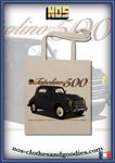 Fiat topolino 500C gray tote bag