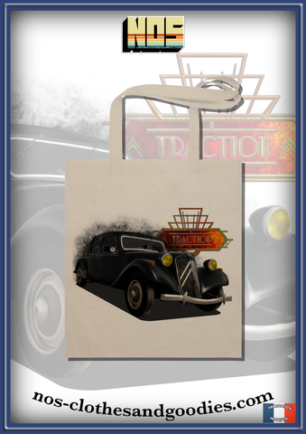 Tote bag Citroën Traction 11B 1951 noire