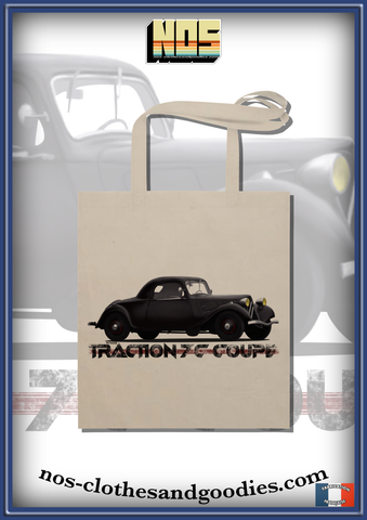 Tote bag Citroën Traction 7C coupé 1937 noire