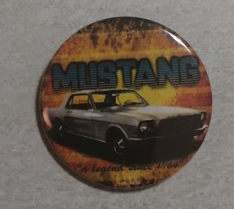 badge/magnet/porte clé décapsuleur mustang '66