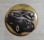 Badge/magnet/porte clé décapsuleur Peugeot 302