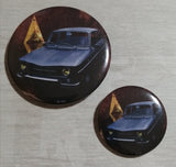 Badge/magnet/porte clé décapsuleur Renault R8 major