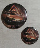 Badge/magnet/bottle opener key ring Citroën DS 