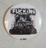 Badge/magnet/ porte clé décapsuleur VW cox "fucking driving"