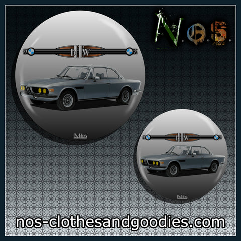 Badge/ magnet/porte clé décapsuleur  BMW E9 3.0 CS1073 grise