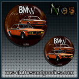 Badge / magnet / porte clé décapsuleur BMW E9 3.00 CSL 2800 orange