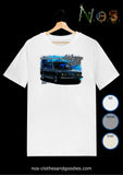 tee shirt unisex VW brasilia bleue