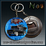 Badge/magnet/bottle opener key ring Buick Roadmaster 1958
