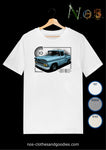 tee shirt unisex chevrolet C10 bleu 1960
