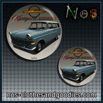 badge/magnet/bottle opener key ring Opel olympia P2 caravan 1962