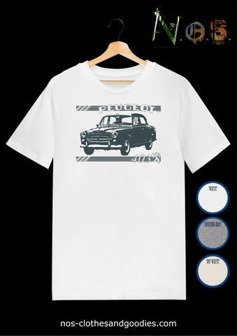 Tee shirt unisex Peugeot 403 "graphique"