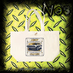 Sac coton toile marina dodge charger graphique