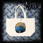 sac toile coton marina fiat 500 orchidee bleue