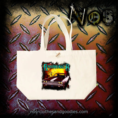 cotton canvas bag plymouth roadrunner 1969
