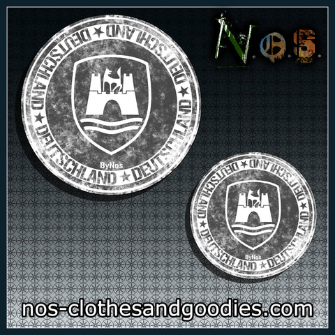 Badge / magnet and bottle opener key ring VW Deutchland coat of arms
