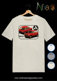 tee shirt unisex Autobianchi A112 av/ar rouge
