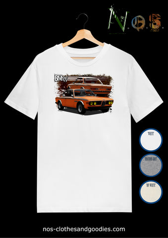 BMW E9 3.00CSL 2800 Orange 1973 t-shirt