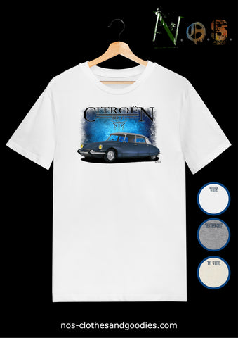 Tee shirt unisex Citroën DS / Id19 bleu