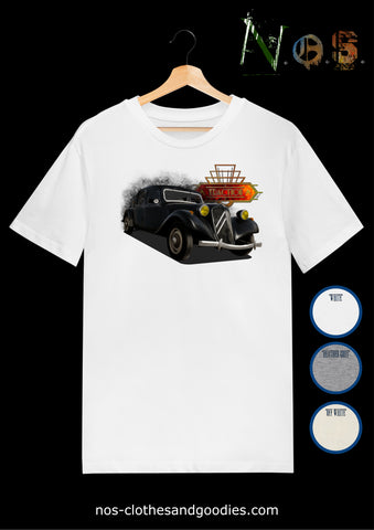 Tee-shirt unisex Citroën Traction 11B 1951 noire