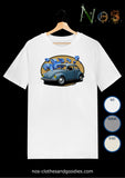 tee shirt unisex vw cox orchidee bleue