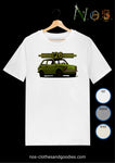 unisex t-shirt Fiat 126 green
