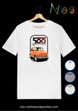 tee shirt unisex Fiat 500 orange