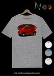 tee shirt unisex fiat 500 rouge