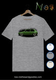 Tee shirt unsex VW Golf verte hoodride