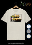 VW Golf unisex t-shirt yellow front/rear