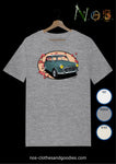 Tee shirt unisex austin mini green fleur de cerisier