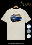 tee shirt unisex austin mini Orchidée bleue
