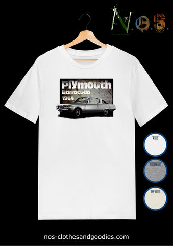 unisex t-shirt plymouth barracuda 1964