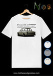 unisex t-shirt VW notchback type 3 pearl white rear