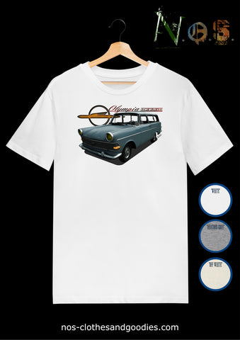 unisex t-shirt Opel Olympia P2 caravan 1962