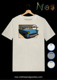 tee shirt unisex Opel Olympia Rekord P1 bleue 1957