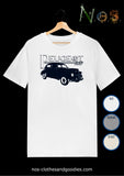 tee shirt unisex Peugeot 203 berline noire graphique