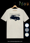 tee shirt unisex Peugeot 203 berline noire graphique