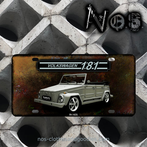 us license plate VW 181 