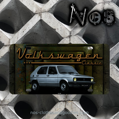 plaque immatriculation us VW golf classic