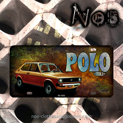 us license plate VW polo mk1
