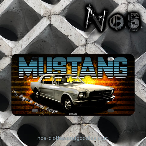 plaque immatriculation us mustang '64