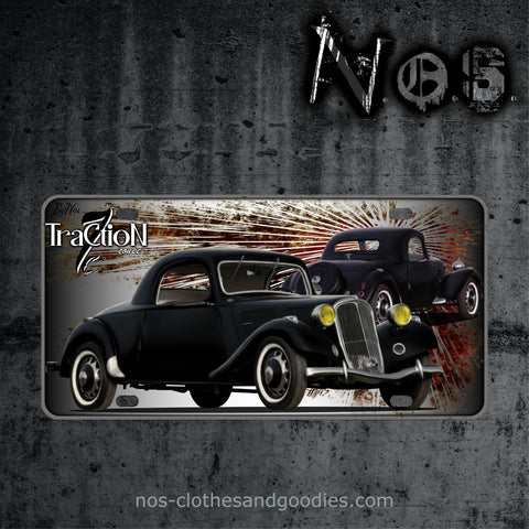 Citroën Traction 7C coupe license plate 1937 front/rear