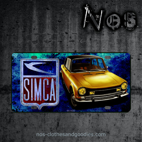 Plaque immatriculation US Simca 1301 -1501