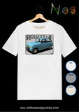 tee shirt unisex Renault 4L bleue claire 1964