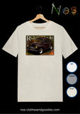 tee shirt unisex Renault 4cv red purple